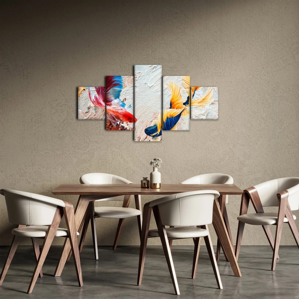 Obraz - Ryby bojowniki (125x70 cm)