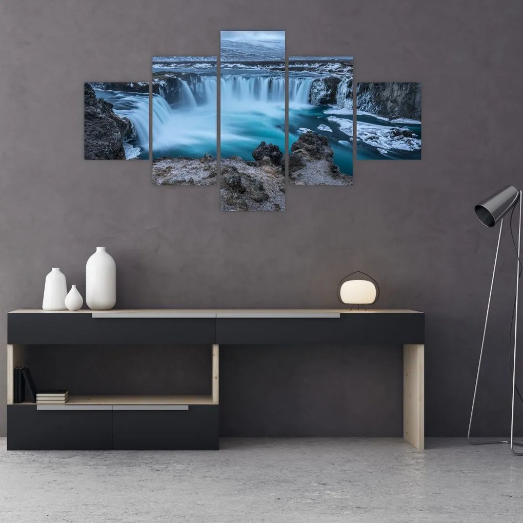 Obraz - Widok na wodospady (125x70 cm)