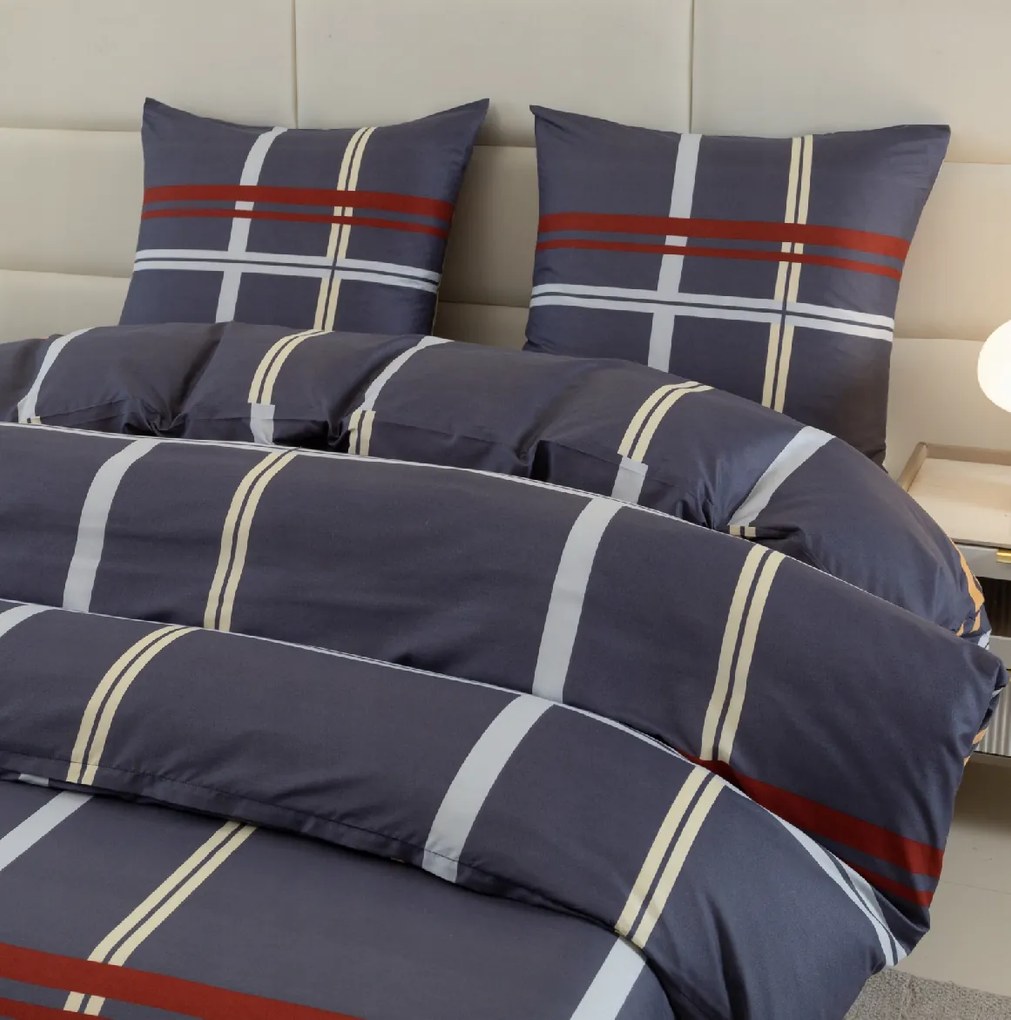PrzytulneMieszkanie.pl PrzytulneMieszkanie.pl Pościel z mikrofibry TARTAN ciemnoniebieski Rozmiar pościeli: 2 szt 70 x 80 cm | 160 x 200 cm