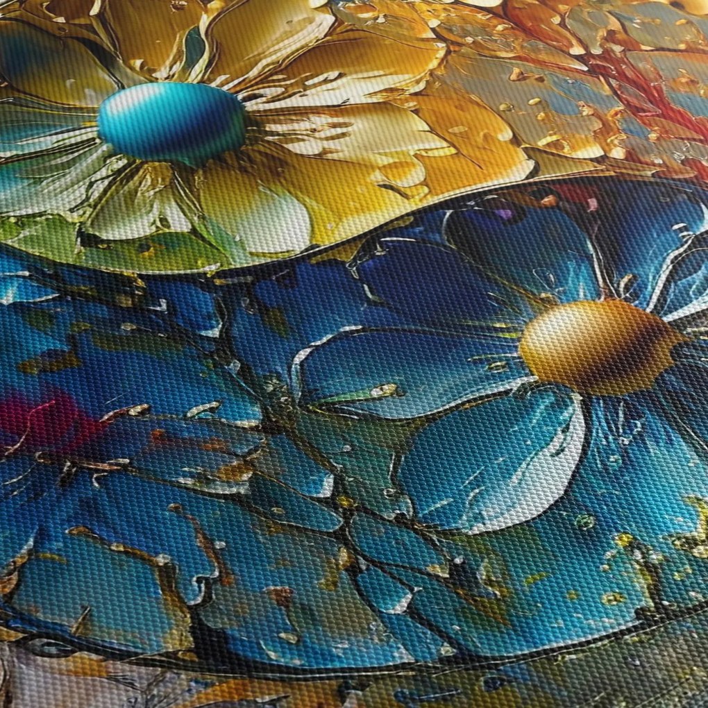 Obraz - Harmonia i równowaga (z zegarem) (90x30 cm)