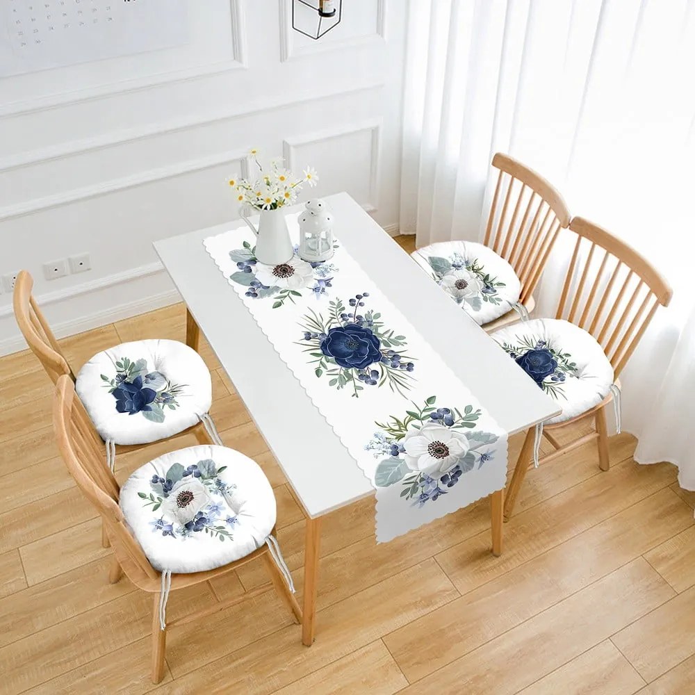 Zestaw 4 poduszek na krzesła i bieżnika 45x140 cm – Mila Home
