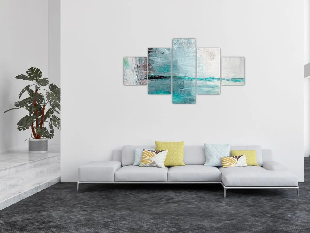 Obraz - Abstrakcyjny obraz olejny (125x70 cm)