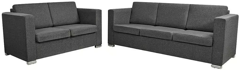 Minimalistyczny zestaw wypoczynkowy Telva 3X - Ciemnoszary
