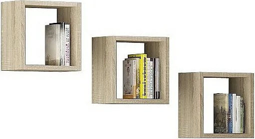 Półka AKORD K25 Dąb Sonoma 25 cm kolor Dąb Sonoma mat 3 półki 25x15x25 cm