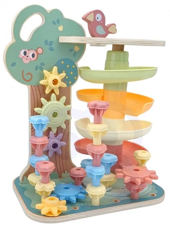 Woopie green drzewko aktywności kulodrom montessori 4w1 fsc