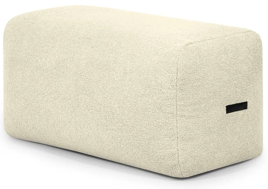 Kremowy worek do siedzenia z materiału bouclé Plus 100 Lounge – SLOWDOWN