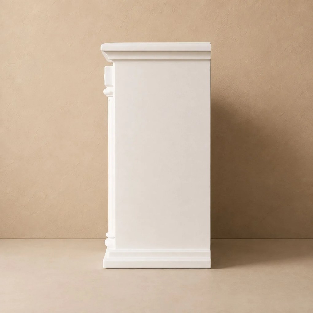 Kominek dekoracyjny LED w stylu klasycznym, 10 x 33 x 21 cm