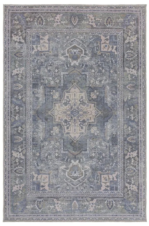 Zielony dywan z mieszanki włókien z recyklingu odpowiedni do prania 120x170 cm Windsor – Flair Rugs