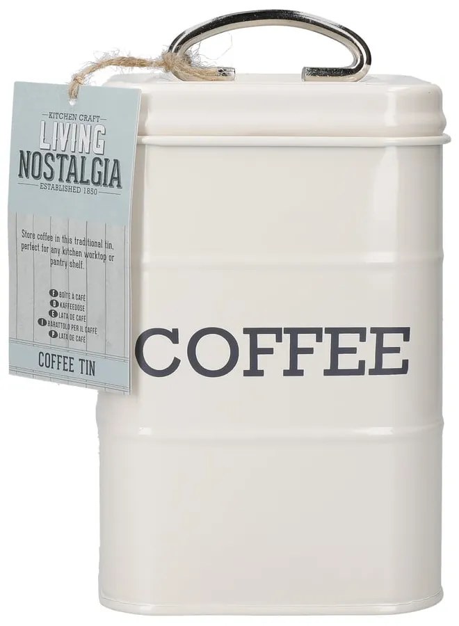 Stalowy pojemnik na żywność na kawę Living Nostalgia – Kitchen Craft