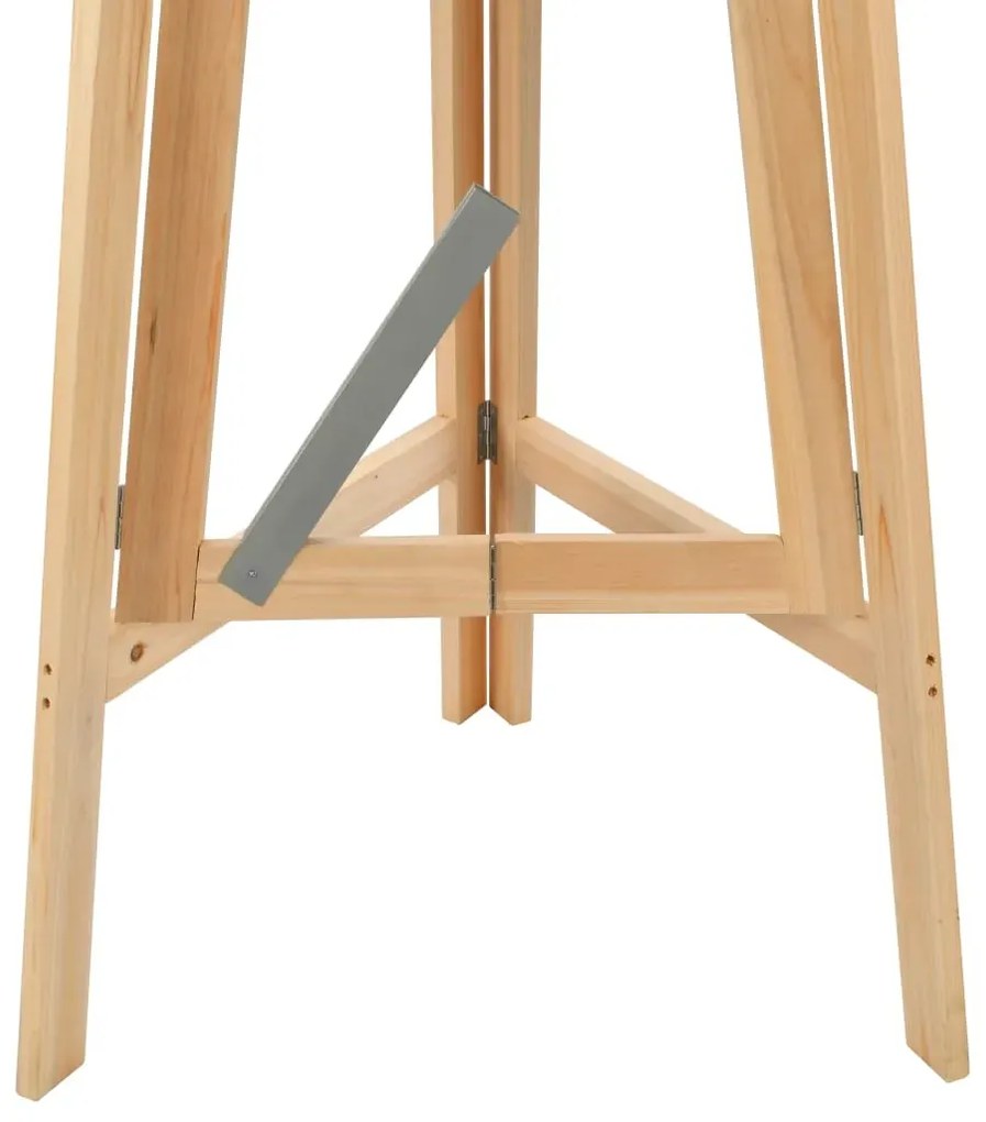 Składany okrągły stolik z drewna jodłowego S9-F57