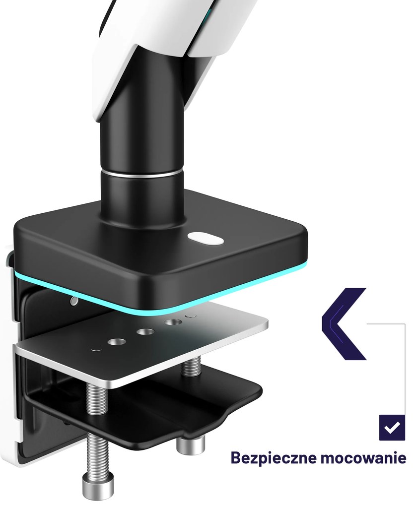 Uchwyt na monitor LED RGB X-Arm
