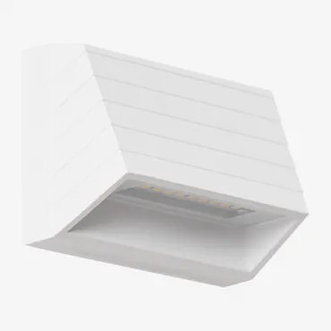 Zewnętrzna Lampa Ścienna Led Z Aluminium Nolise Biała - Sklum