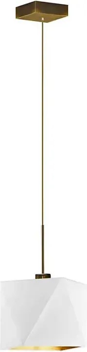Lampa wisząca regulowana na złotym stelażu - S0-E31