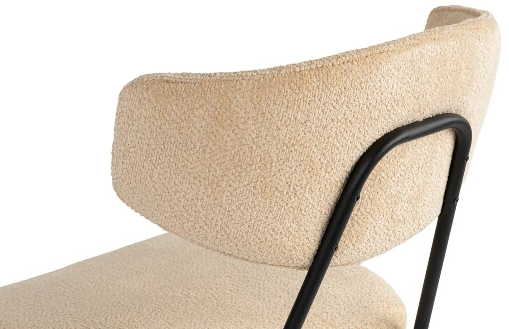 Zestaw krzeseł do jadalni Nancy Beige and Black, 2szt.