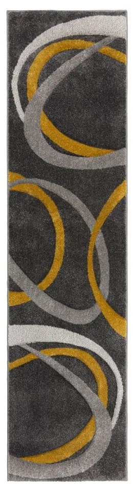 Chodnik w szaro-żółtym kolorze 66x300 cm Elude Orb – Flair Rugs