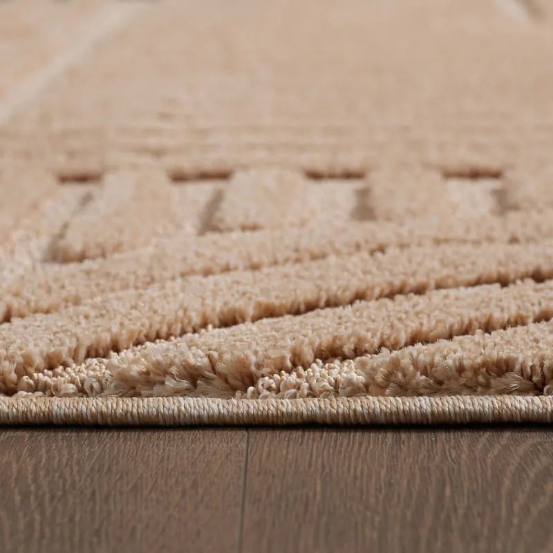 Dywan nowoczesny Art 3D odcień różowego  koło 120 cm x 120 cm