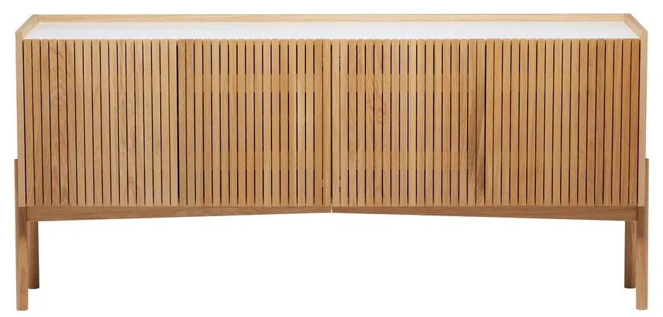 Niska komoda w dekorze dębu w naturalnym kolorze 177x42 cm Bottrup – Woodman