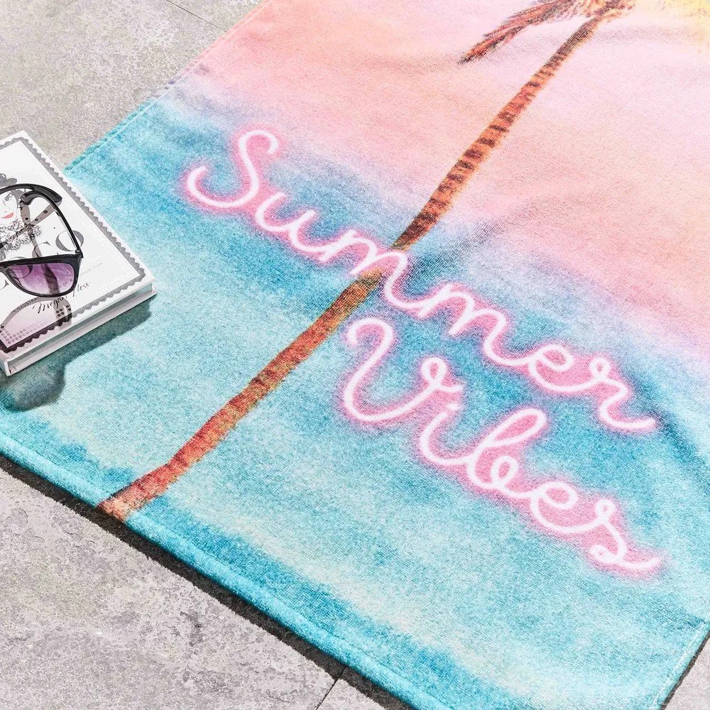 Bawełniany ręcznik plażowy frotte 76x160 cm Summer Vibes – Sassy B