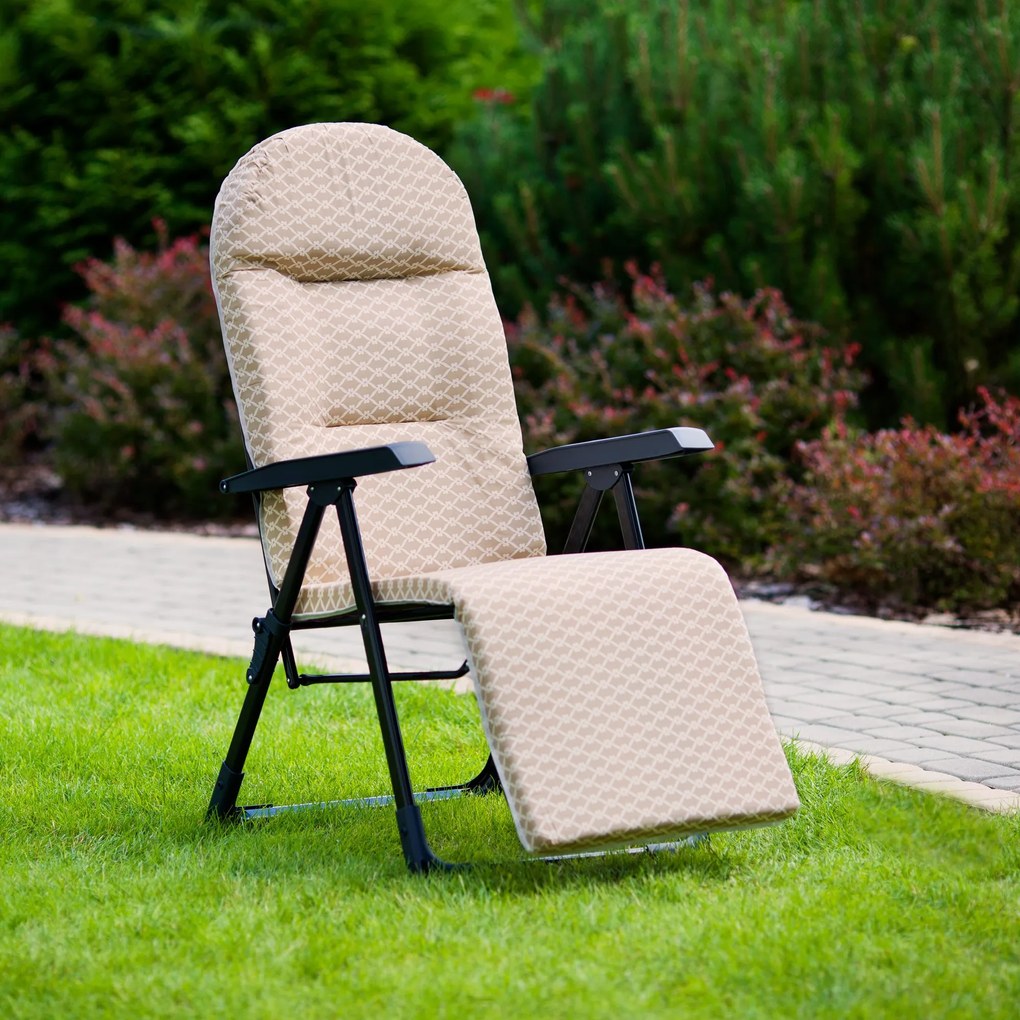 Fotel ogrodowy z podnóżkiem Galaxy Plus H031-05PB PATIO