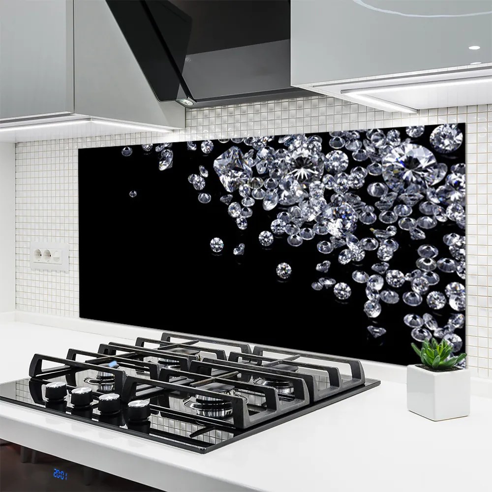 Panel Szklany do Kuchni Diamentowy Blask I Elegancja