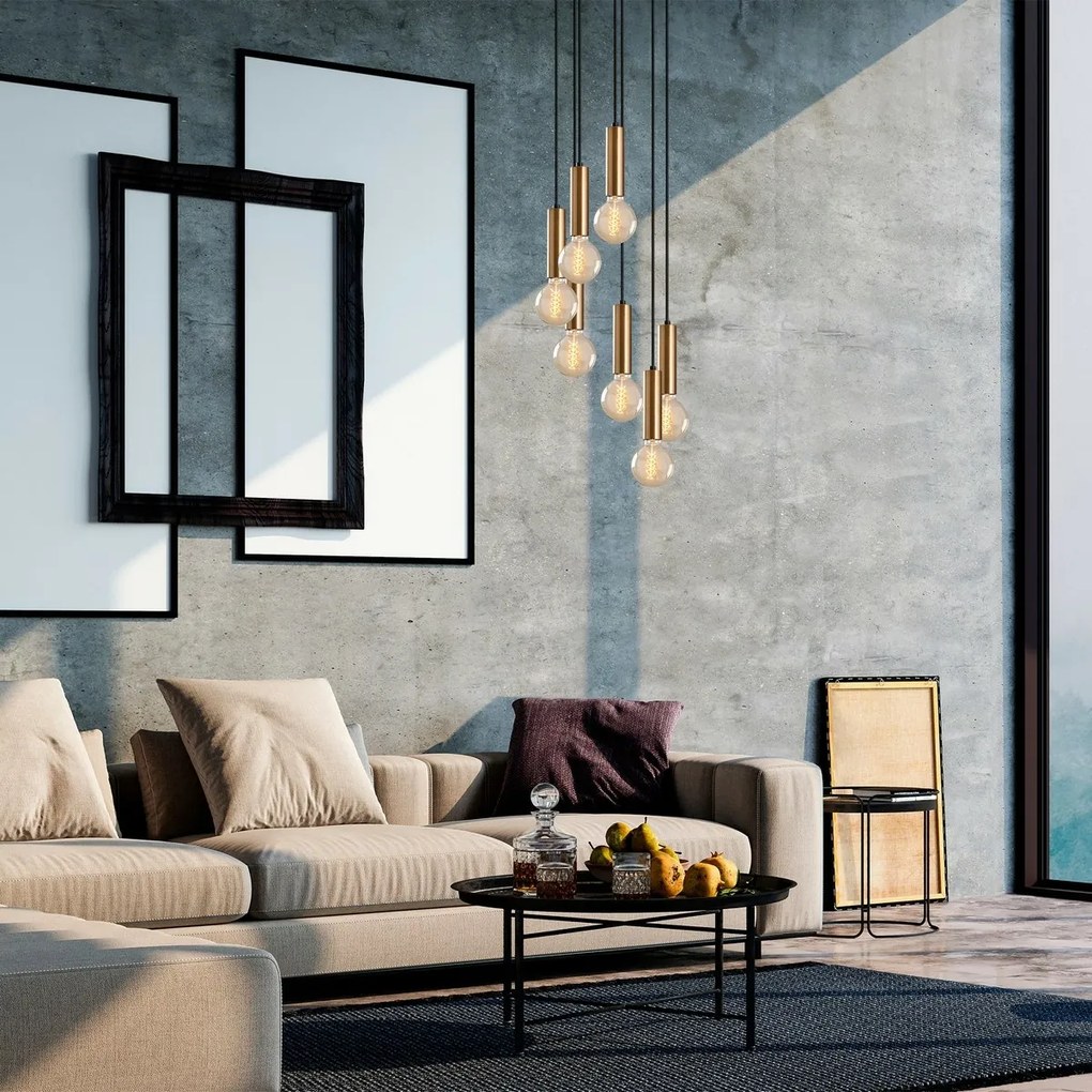 Lampa wisząca Tempo - 6032, brązowa