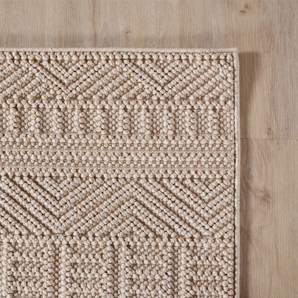 Dywan nowoczesny Helix Boho beżowy 80 cm x 150 cm