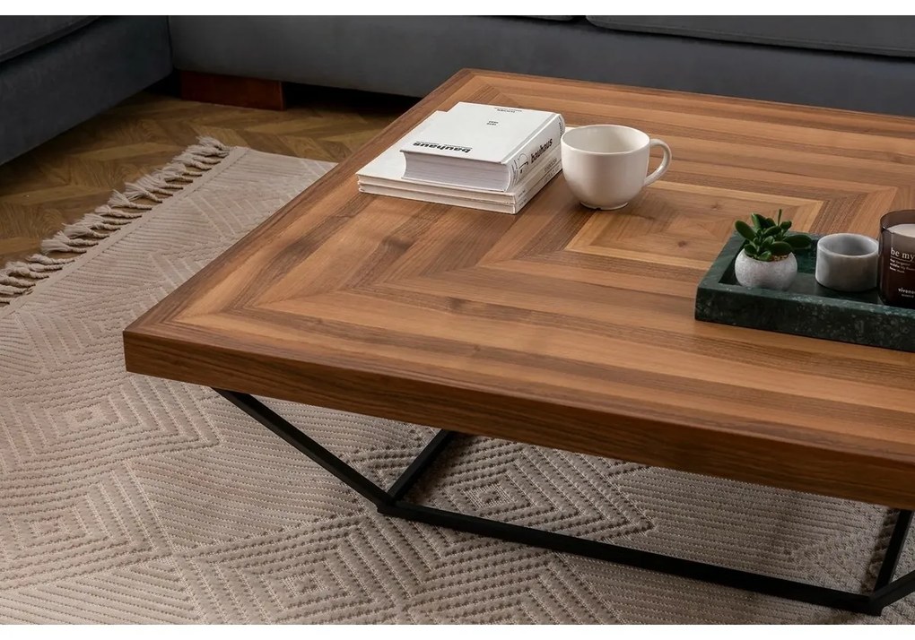 Stolik konferencyjny Cora Walnut