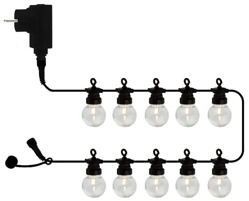 Girlanda świetlna liczba żarówek 10 szt. długość 300 cm Lucas Clear – Sirius