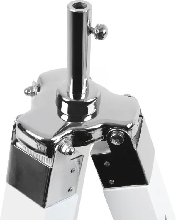 JAGO Lampa podłogowa ze statywem drewnianym, biały mat