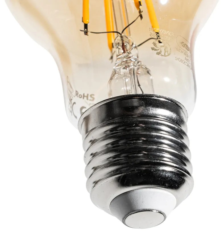 Zestaw 5 ściemnialnych żarówek LED E27 A60 złote 4W 420 lm 2200K