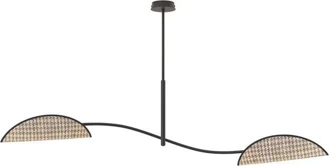 Wisząca brązowa lampa w nowoczesnym stylu F6-T08