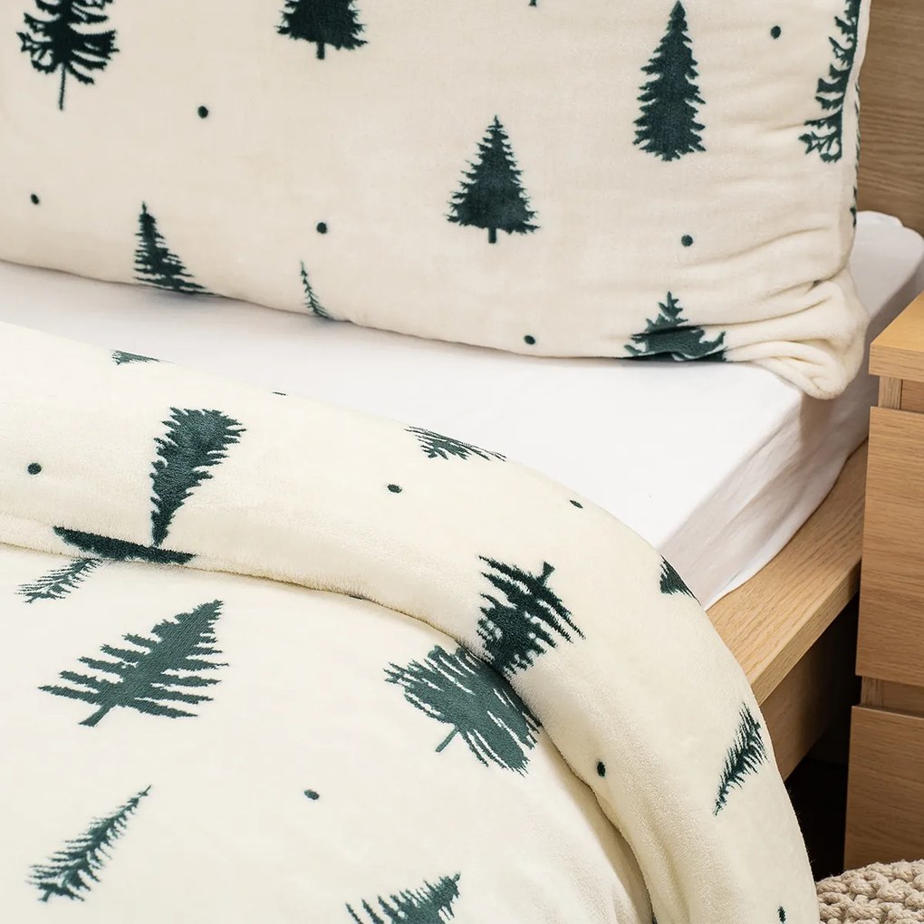4Home Pościel mikroflanela Serene Forest, 140 x 200 cm, 70 x 90 cm