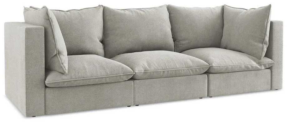 Jasnoszara sofa 255 cm Manao – Makamii