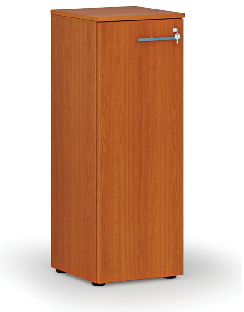 Szafa biurowa niska z drzwiami PRIMO WOOD, 400 x 420 x 1087 mm, wiśnia