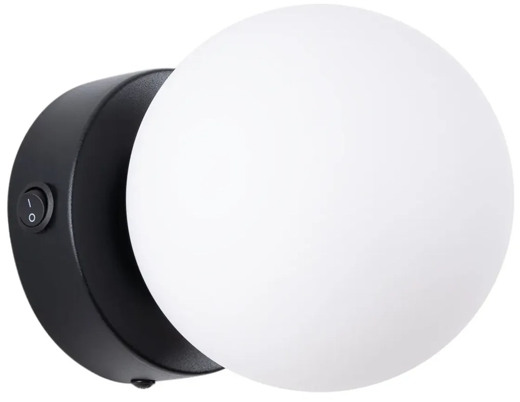 Kinkiet YOLI 1 czarny z włącznikiem SOLLUX LIGHTING