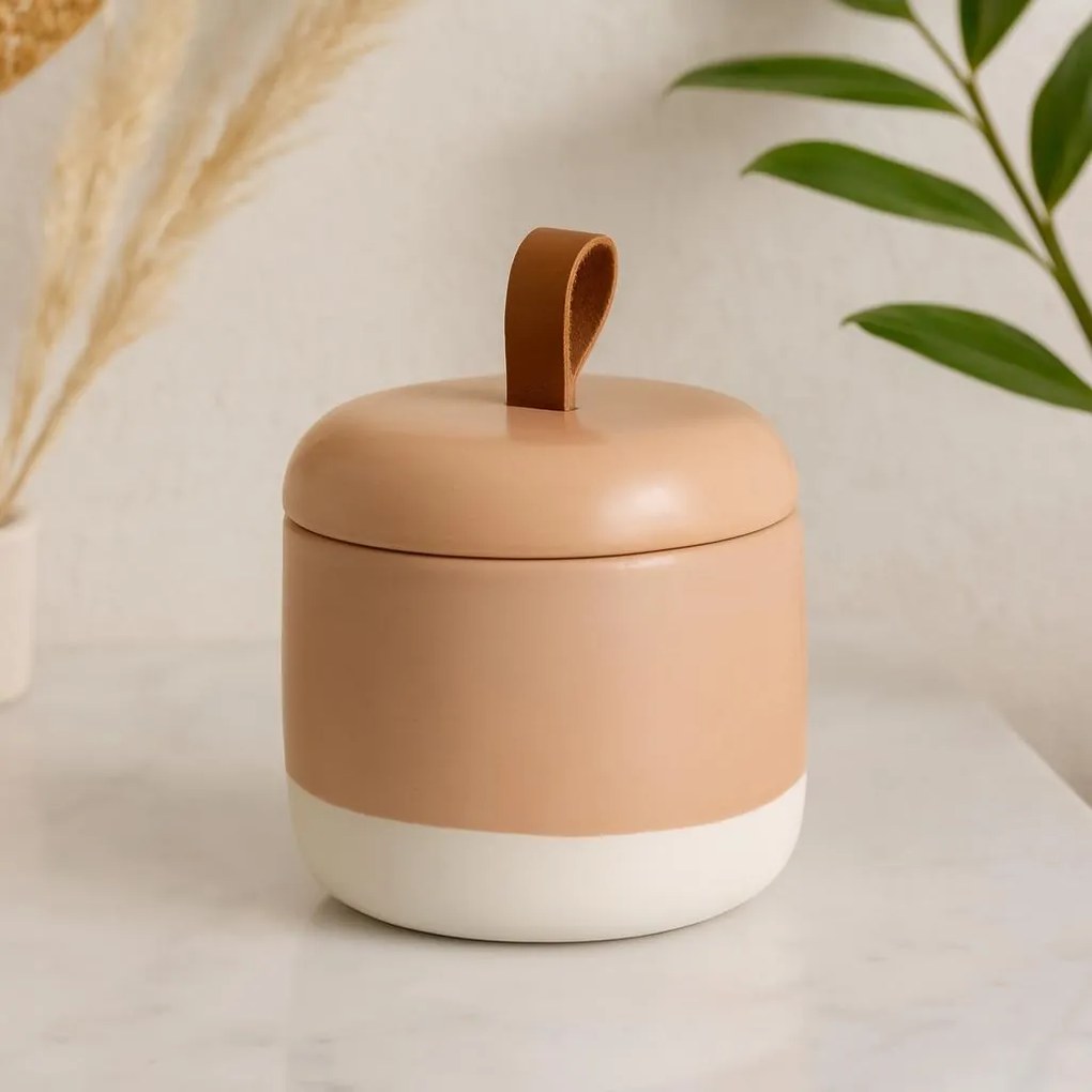 Ceramiczny pojemnik na waciki THE PASTELS, Ø 10 cm