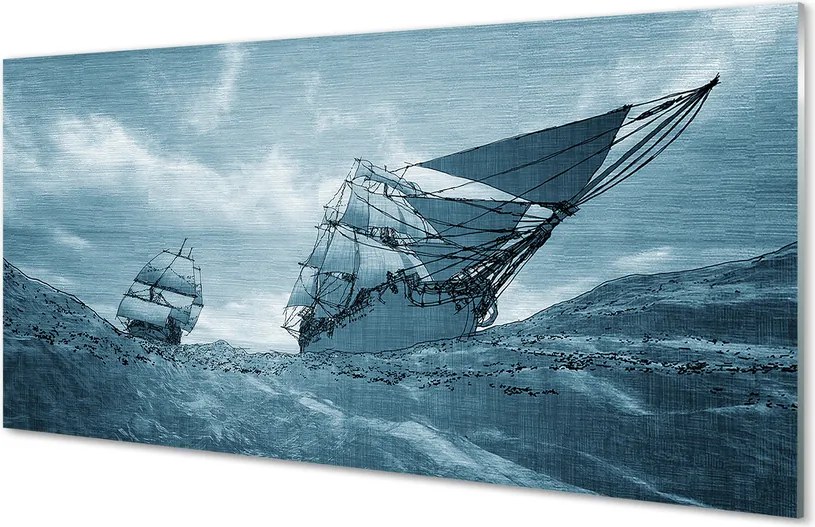 Szklany Panel Statek podczas Sztormu