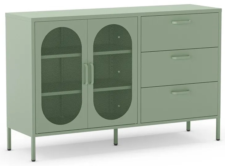 Miętowa komoda 140x90 cm Diora – Marckeric