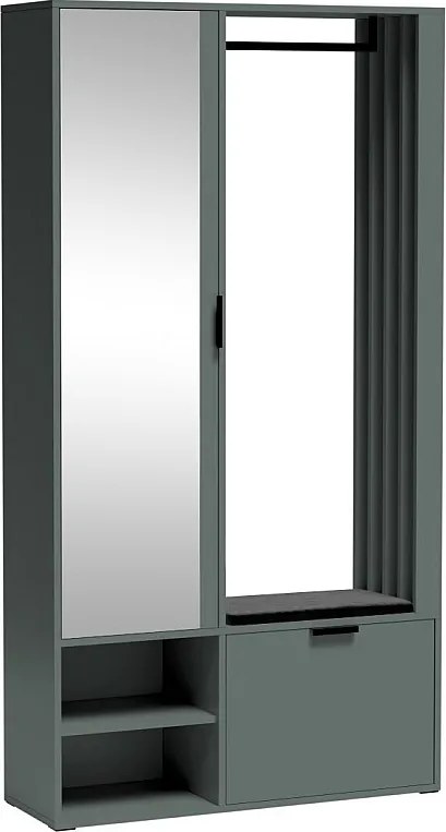 MINIO go for it, Garderoba MELO UNI w kolorze green stone z siedziskiem