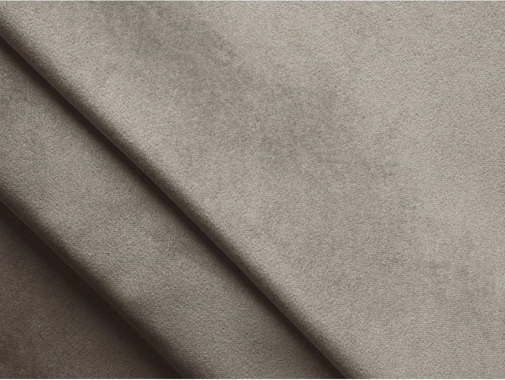 Szarobrązowe tapicerowane łóżko dwuosobowe ze schowkiem i stelażem 180x200 cm Lemi – Makamii