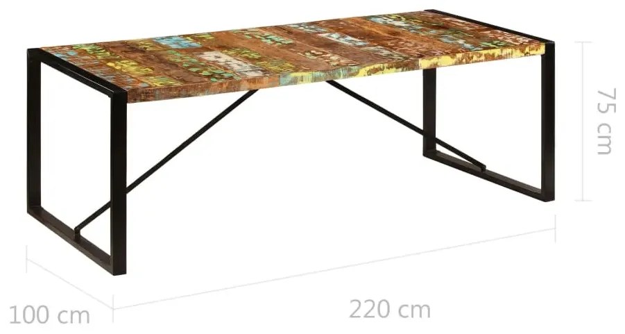 Wielokolorowy stół 100x220 B3-W73
