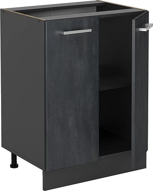 Szafki kuchenne czarny beton 60x46x81.6 r-line
