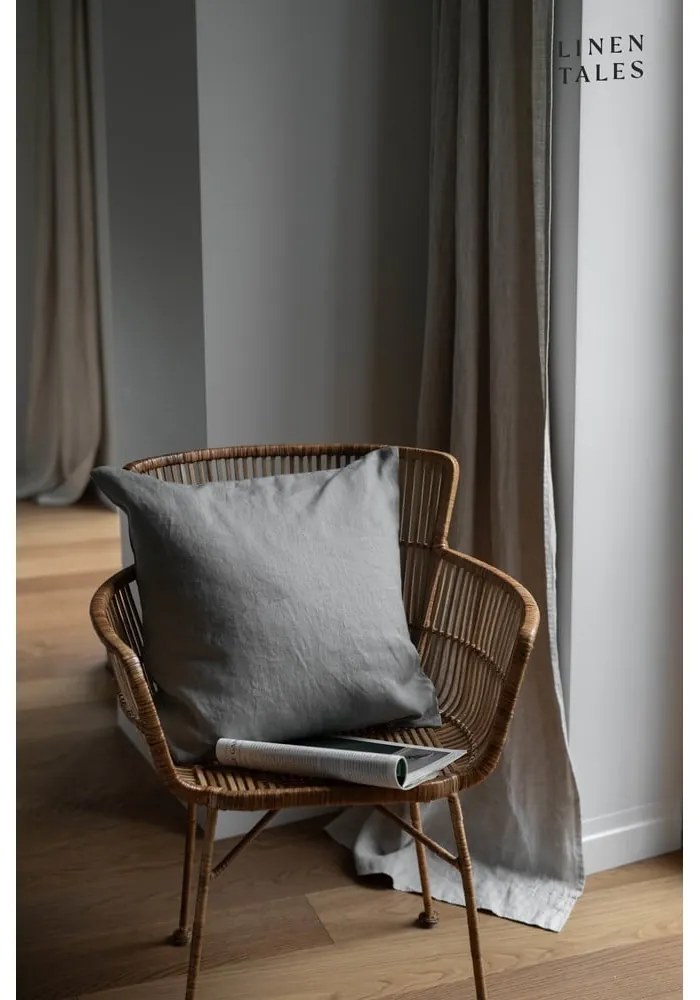 Lniana poszewka na poduszkę 50x50 cm Khaki – Linen Tales