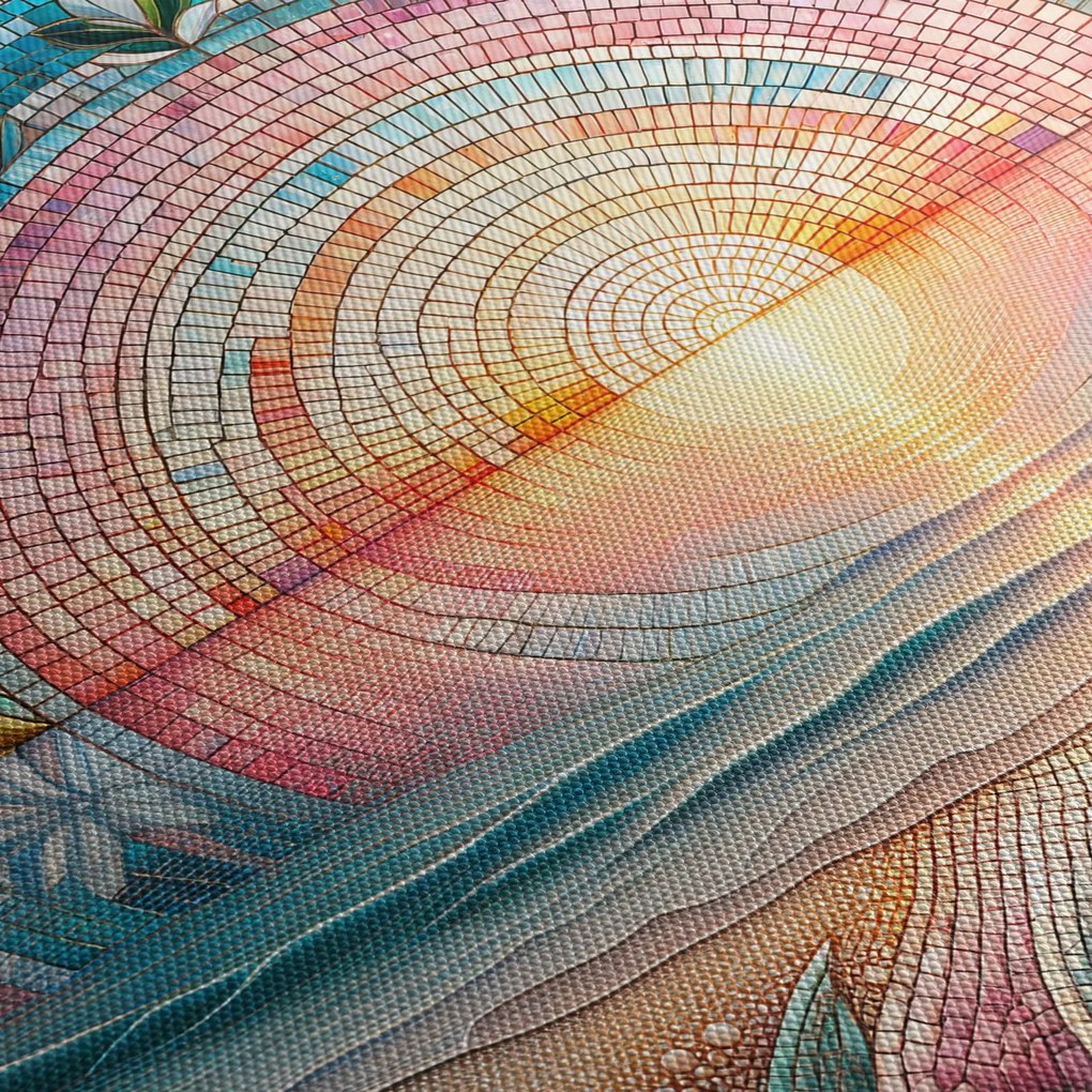 Obraz – Mozaika zachodzącego słońca (125x70 cm)