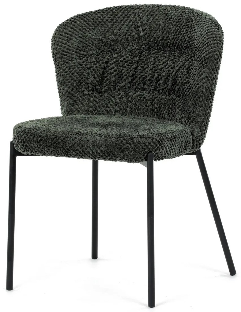 Zestaw krzeseł do jadalni Bouclé CT-W1077 GRN2, 4szt.