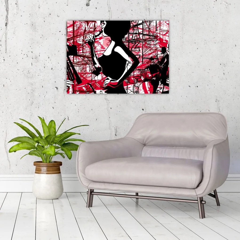 Obraz na szkle - Jazz (70x50 cm)