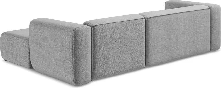 Jasnoszary narożnik (prawostronny/z szezlongiem) Ekahi – Makamii