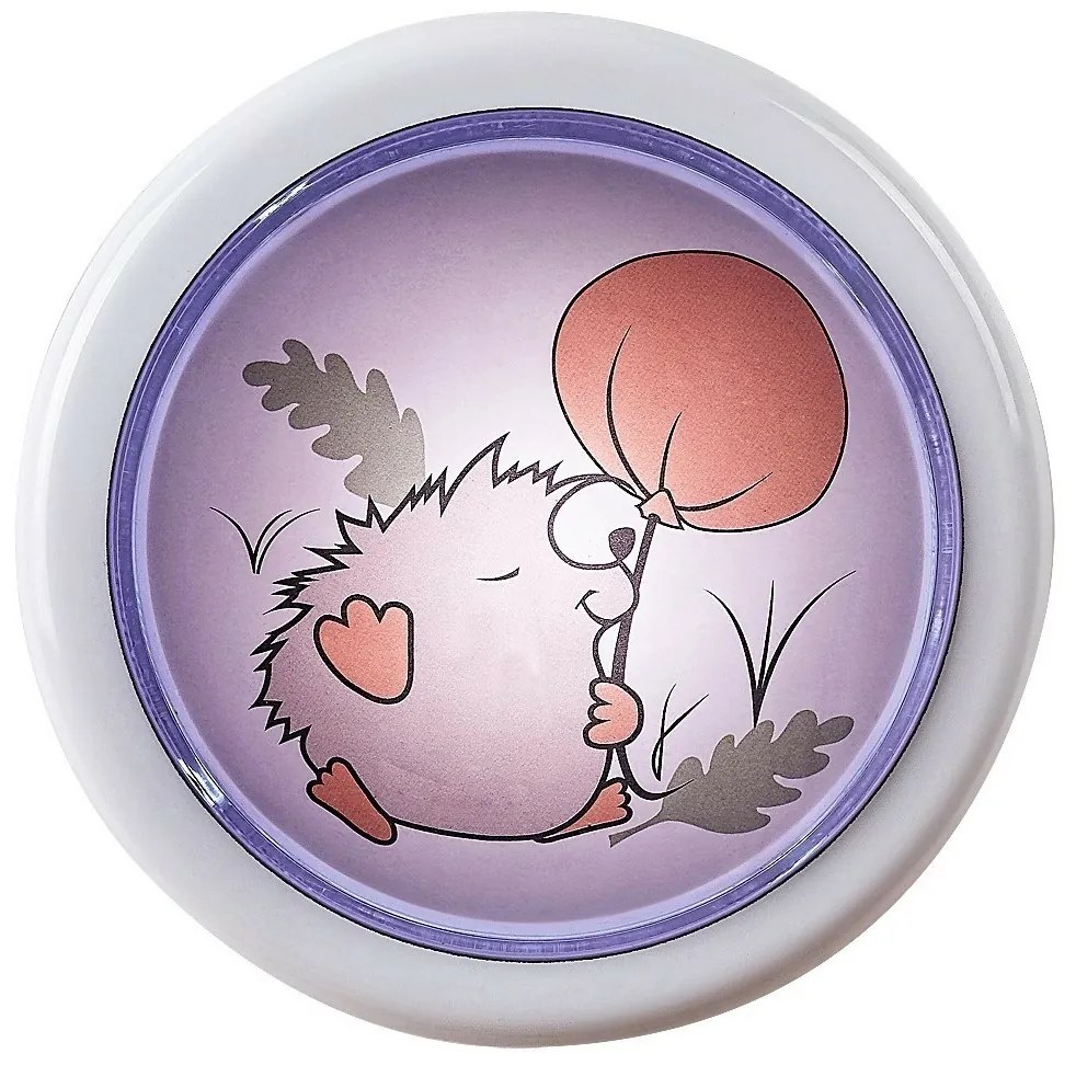 Rabalux 76072 lampka nocna dziecięca Hedgy - jeż ibalonik, 0,3W, 5lm, 6000K, śred. 10 cm