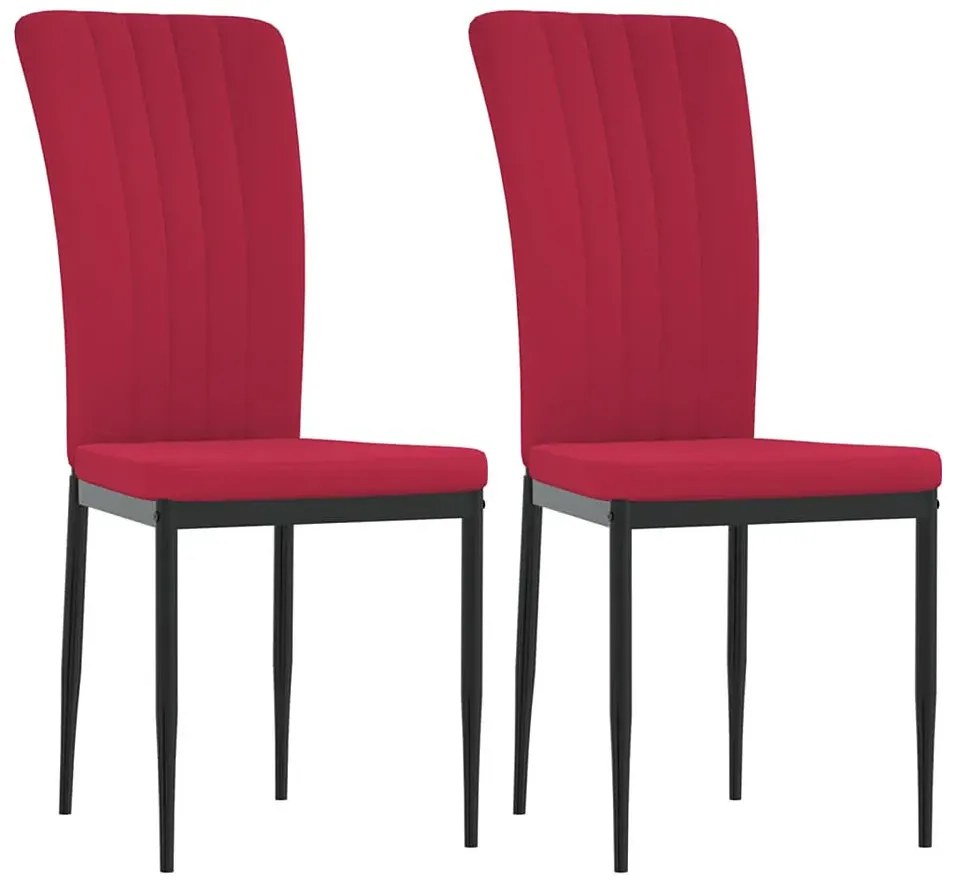 2 sztuki czerwonych tapicerowanych krzeseł Z3-B10