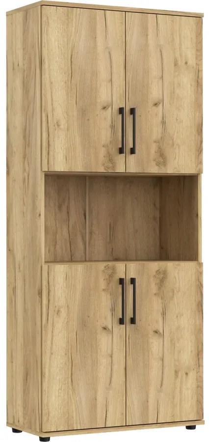 Wysoki regał na ubrania dąb craft N4-G80